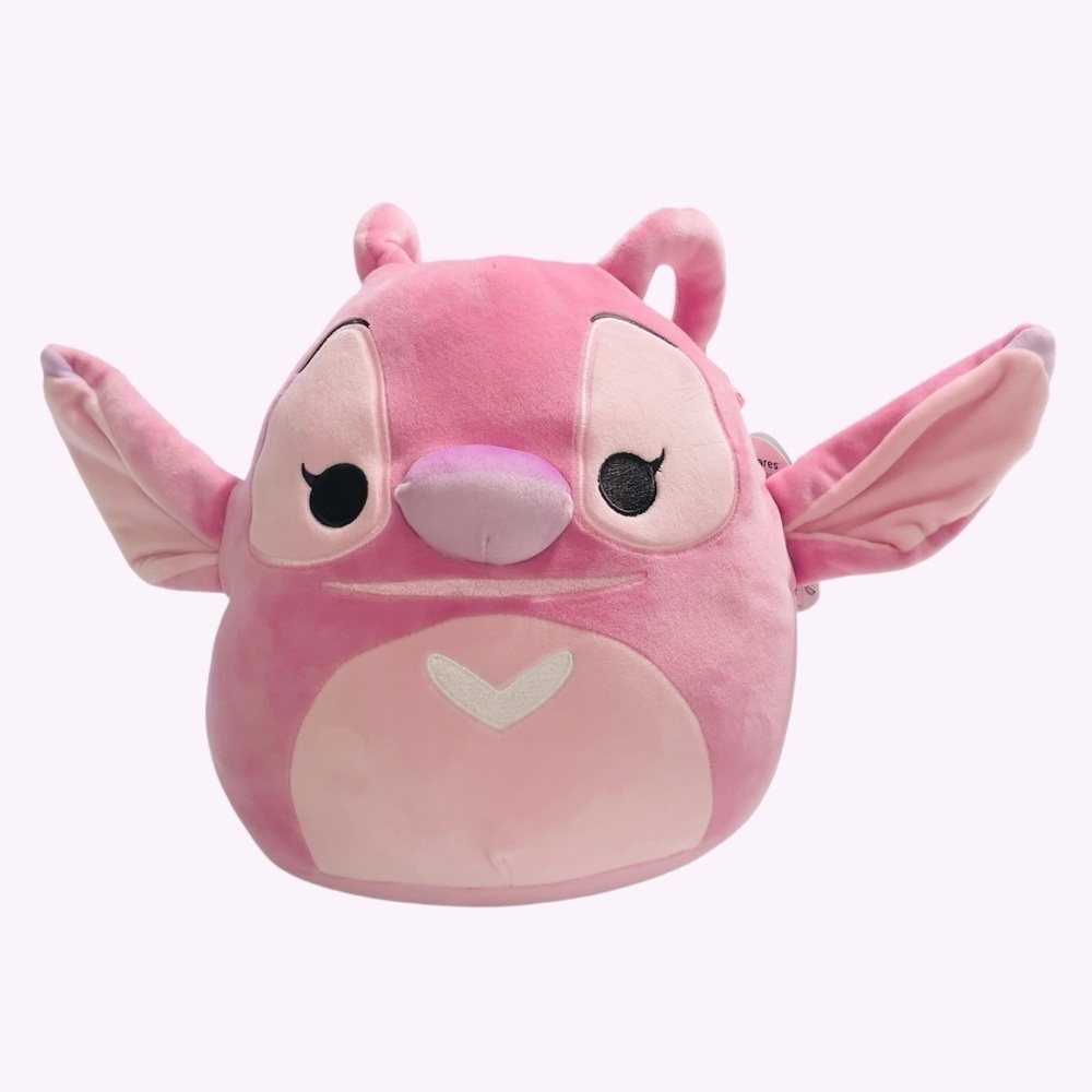 Disney Squishmallows Angel 10” Plush – Pink Stitch – Super Soft - NWT - Picture 2 of 9